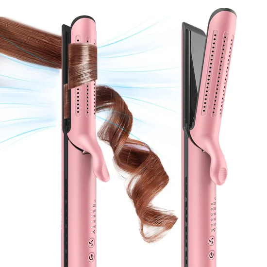 Professionelle Salonausrüstung 2-in-1-Twist-Lockenwickler und Glätteisen